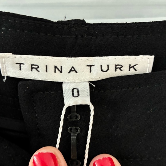 Trina Turk Elegant Black wide leg Pants - Picture 3 of 4